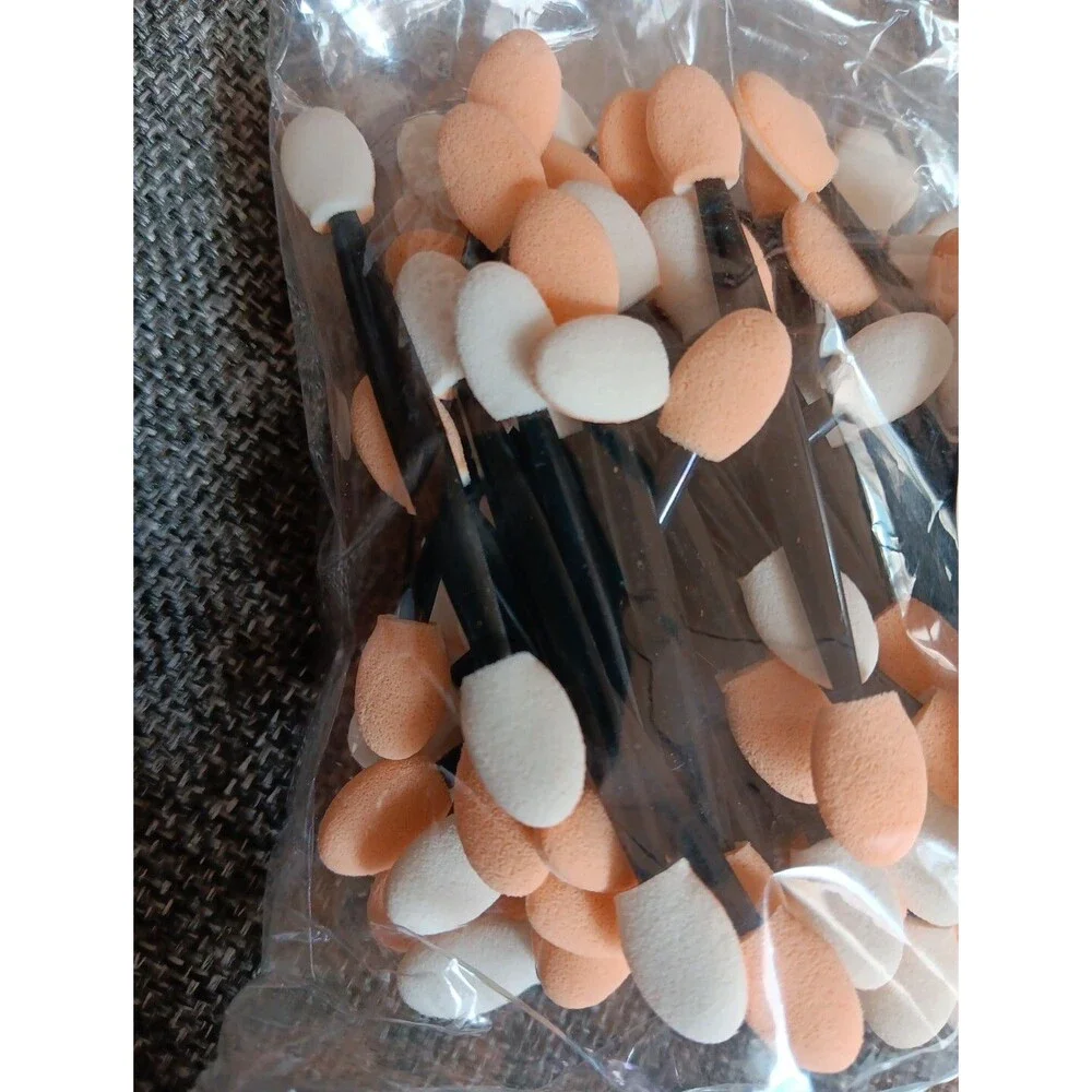 Eyeshadow Applicator 100 Count New Sponge Tip Dual Sided